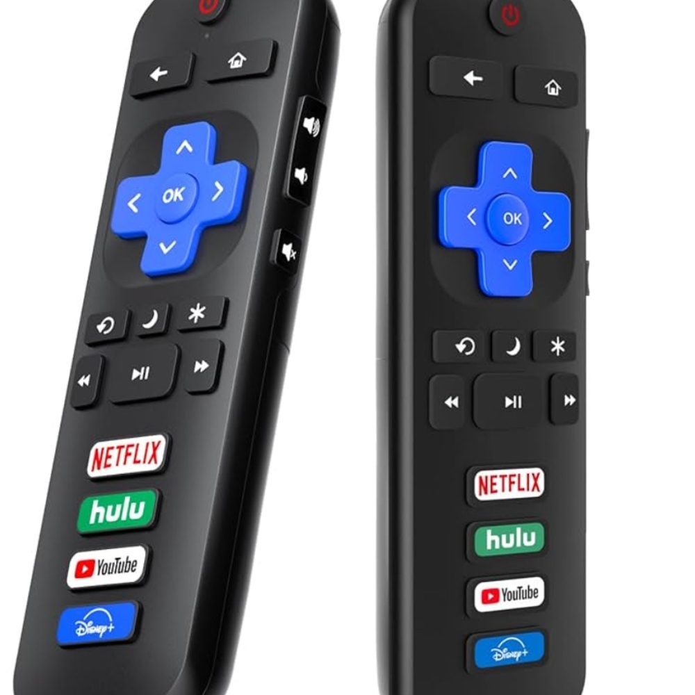 Roku Black Remote with Blue Buttons